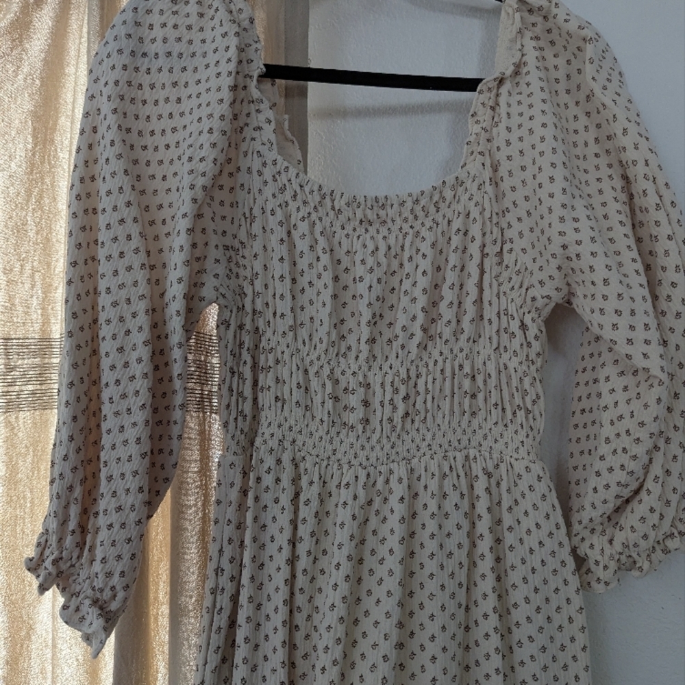 Neuflora Ivory Floral Midi Dress - Picture 4 of 6